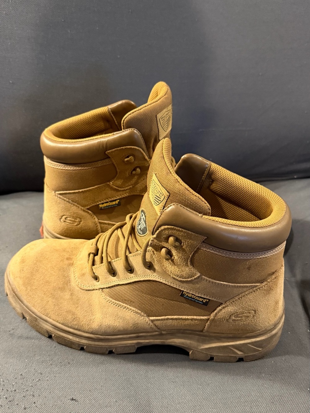 Skechers Men's 11.5 Tan Suede Work Boots
